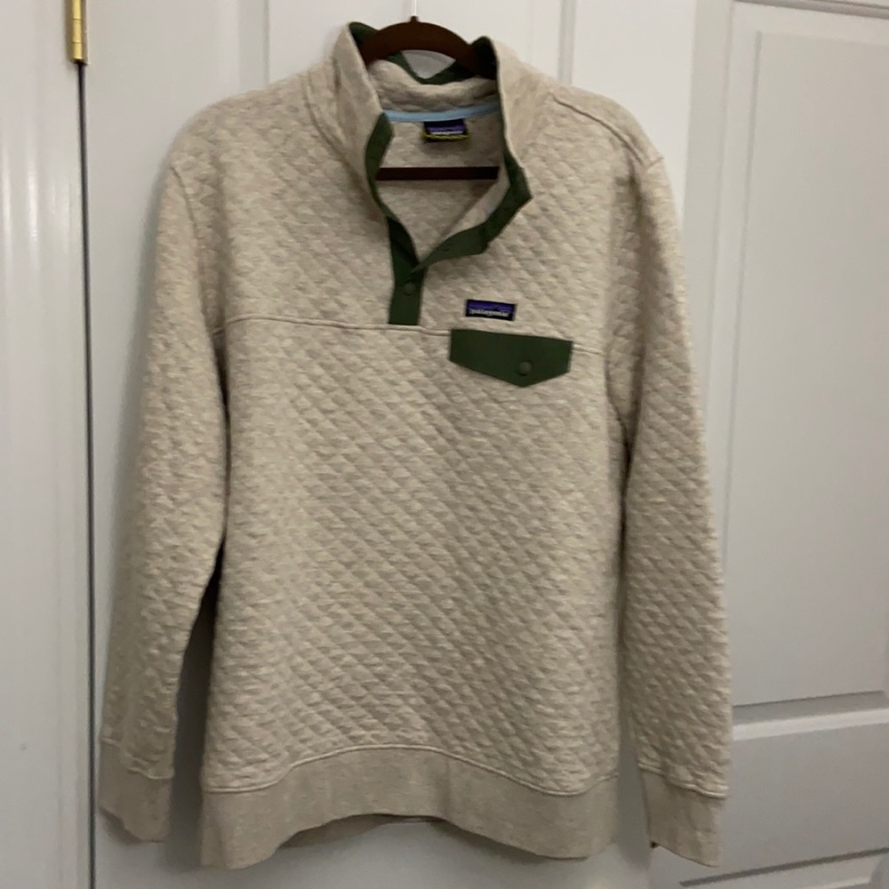 Patagonia, organic cotton blend pullover, size XL